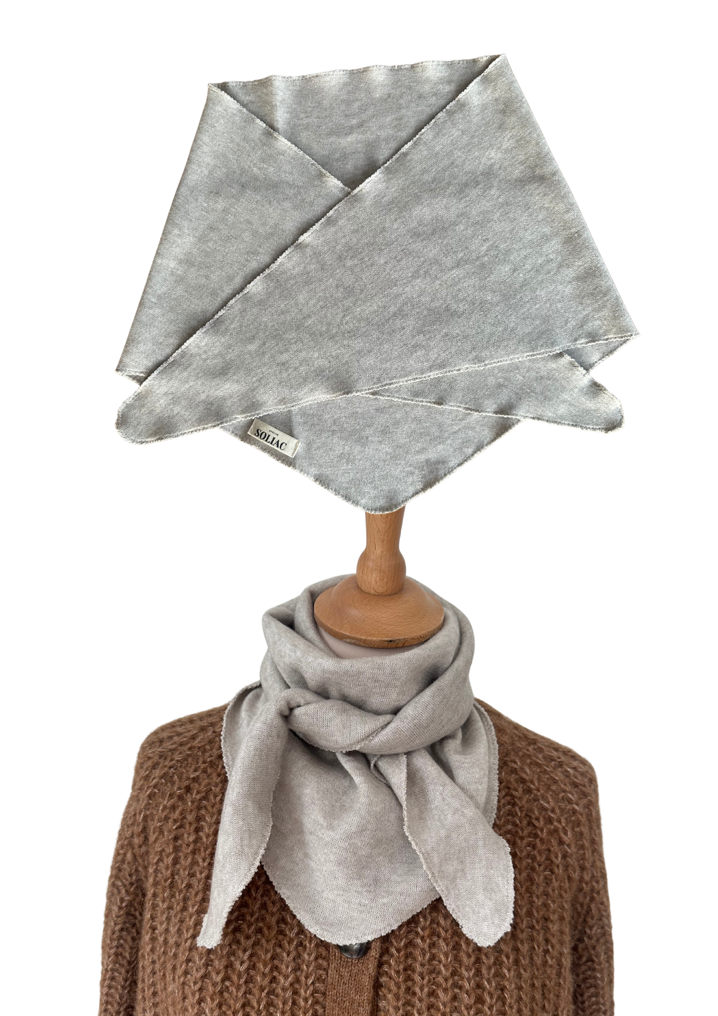 Foulard d'Hiver - Gris Clair