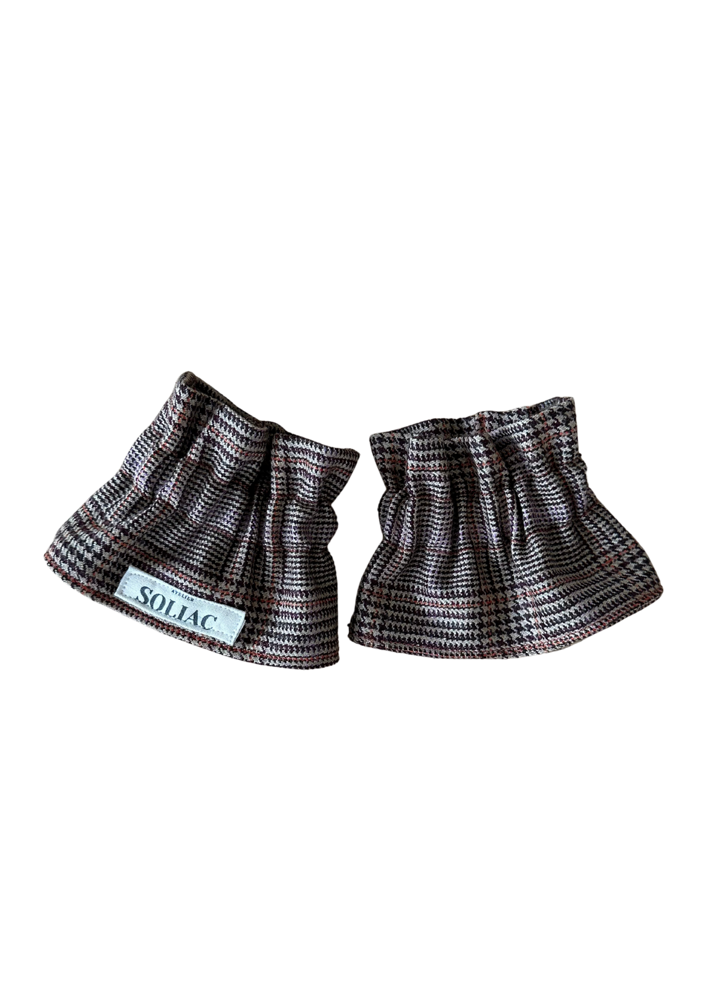 Manchettes amovibles - Prince de Galles Marron et orange