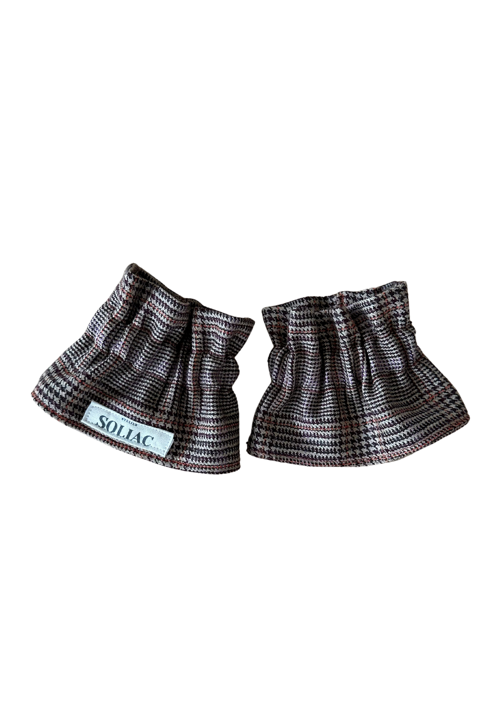 Manchettes amovibles - Prince de Galles Marron et orange