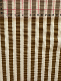 Tissu Seersucker Kaki & Beige