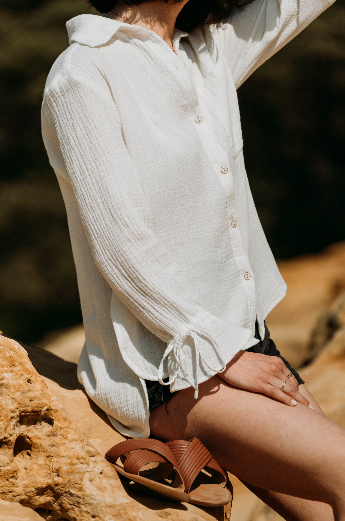 Chemise Noosa - Gaze de coton Ecru